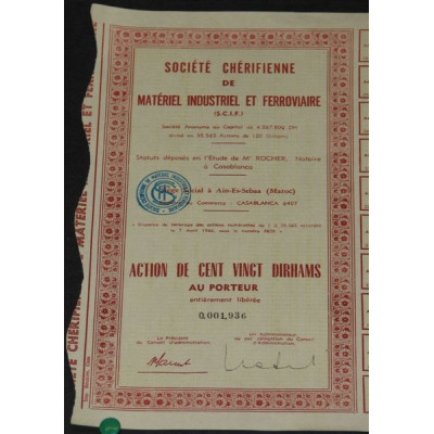 Sté Chérifienne de Matériel Industriel et Ferroviaire (S.C.I.F.)