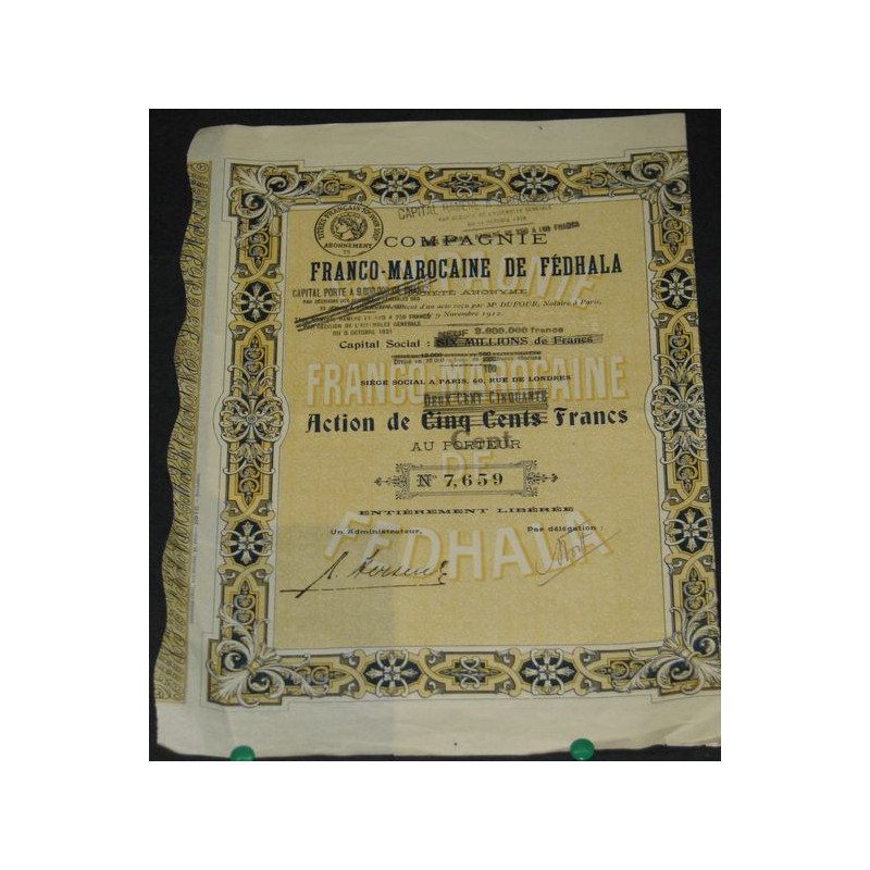 Cie Franco-Marocaine de Fédhala