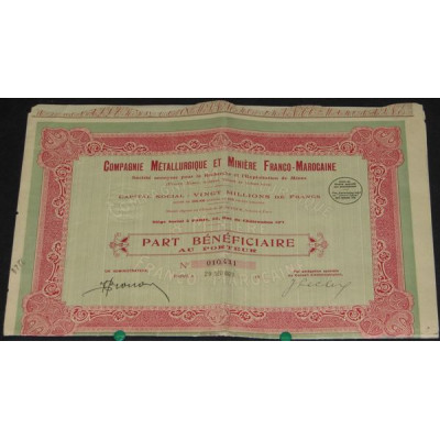 Cie Métallurgique et Minière Franco-Marocaine
