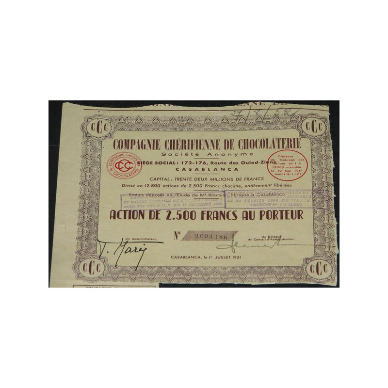 Cie Chérifienne de Chocolaterie (Act)