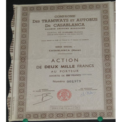 Cie des Tramways et Autobus de Casablanca