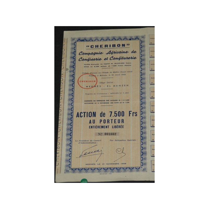 "Cheribon" Cie Africaine de Confiserie et Confiturerie