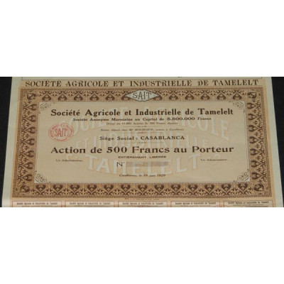 Sté Agricole et Industrielle de Tamelelt (blanquette)