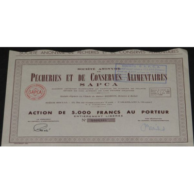 S.A. de Pêcheries et de Conserveries Alimentaires SAPCA