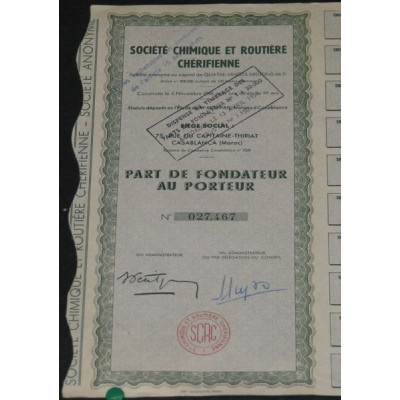 Sté Chimique et Routière Chérifienne