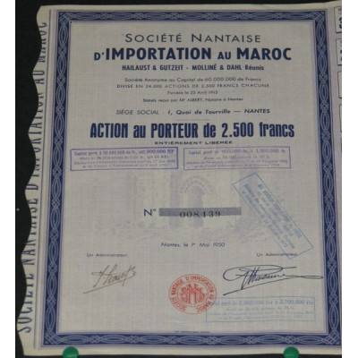 Sté Nantaise d'Importation au Maroc (Ac)