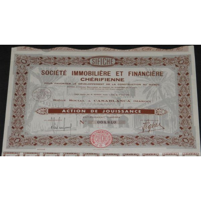Sté Immobilière et Financière Chérifienne