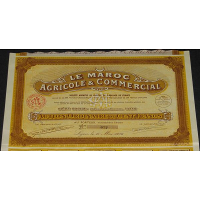 Le Maroc Agricole et Commercial