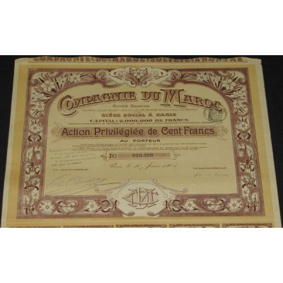 Cie du Maroc (Act P)