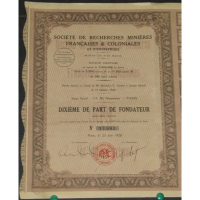 Sté de Recherches Minières Françaises et Coloniales d'Entreprises