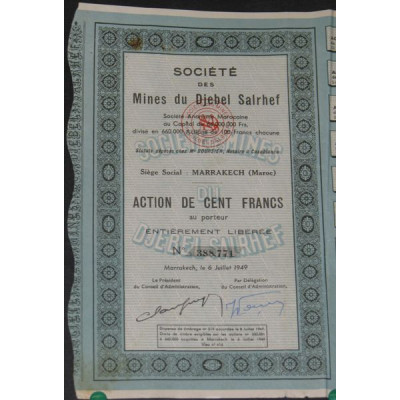 Sté des Mines du Djebel Salrhef (1949)