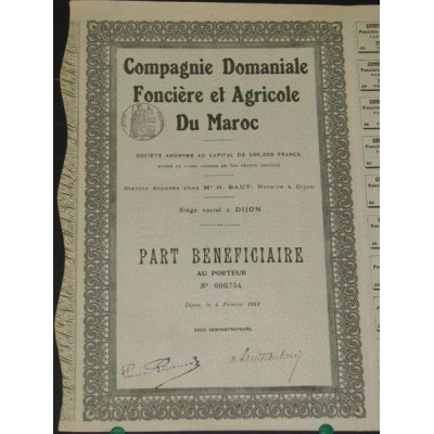 Cie Domaniale Foncière et Agricole du Maroc