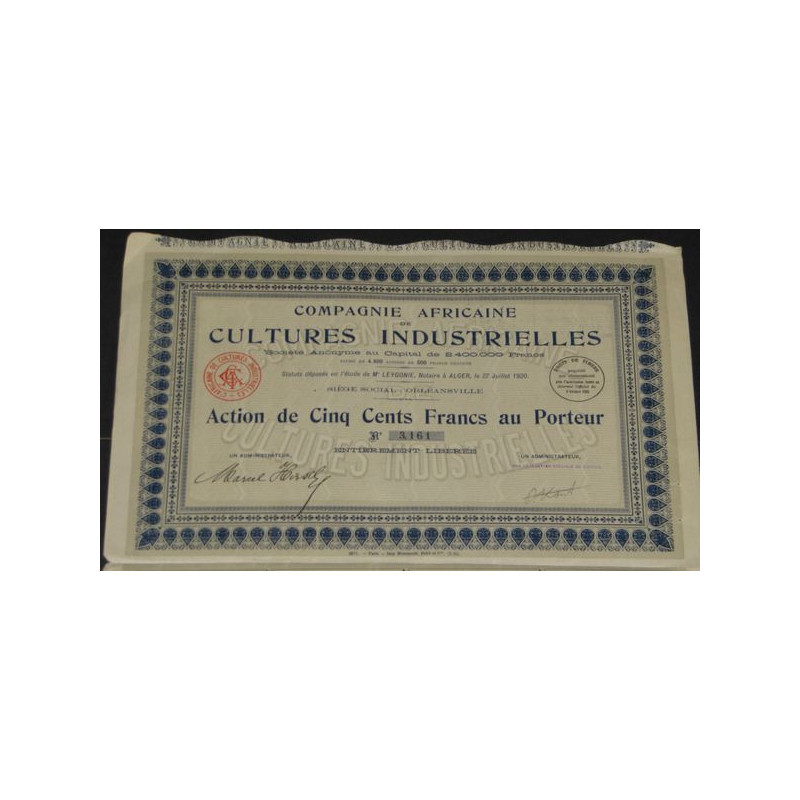 Cie Africaine des Cultures Industrielles