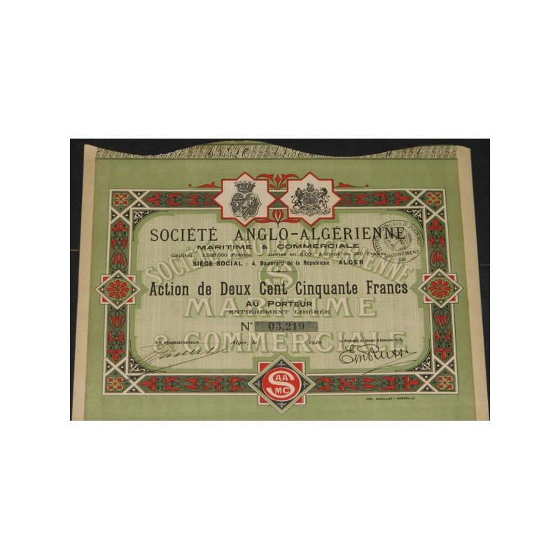 Sté Anglo-Algérienne Maritime et Commerciale