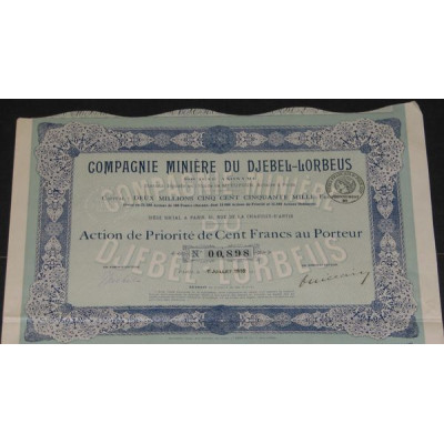 Cie Minière du Djebel-Lorbeus