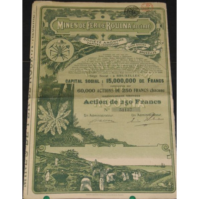 Mines de Fer de Rouina (Algérie)