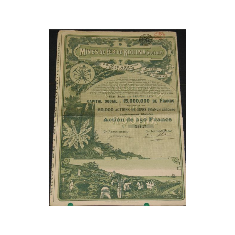 Mines de Fer de Rouina (Algérie)