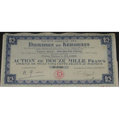 S.A. des Domaines de Kéroulis