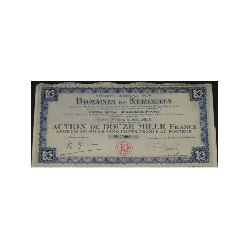 S.A. des Domaines de Kéroulis