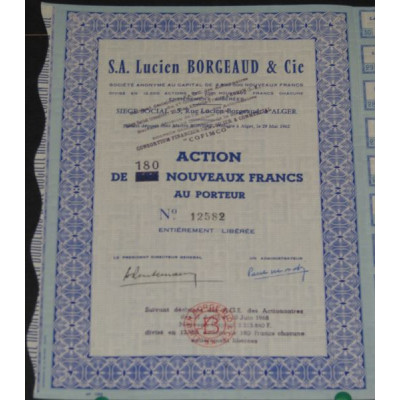 S.A. Lucien Borgeaud & Cie (bleue)