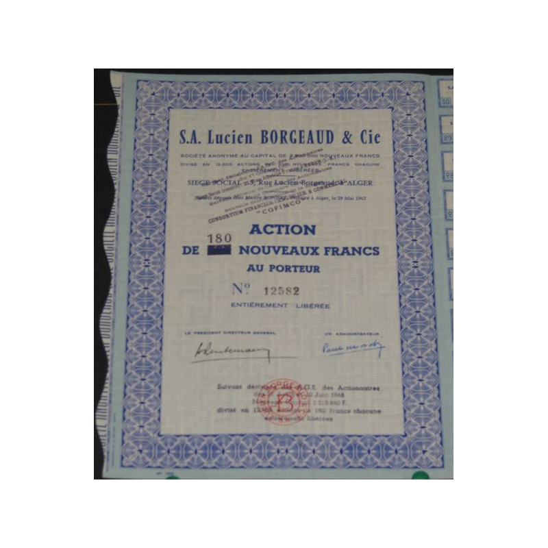 S.A. Lucien Borgeaud & Cie (bleue)
