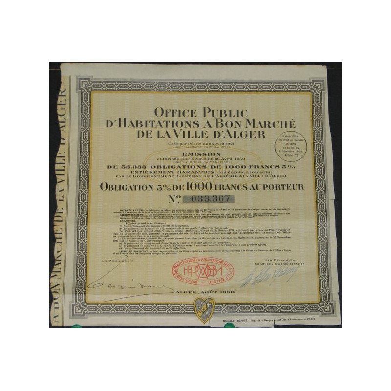 Office Public d'Habitations à Bon Marché de la Ville d'Alger