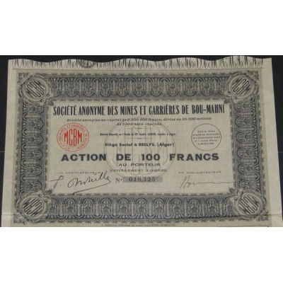 S.A. des Mines et Carrières de Bou-Mahni