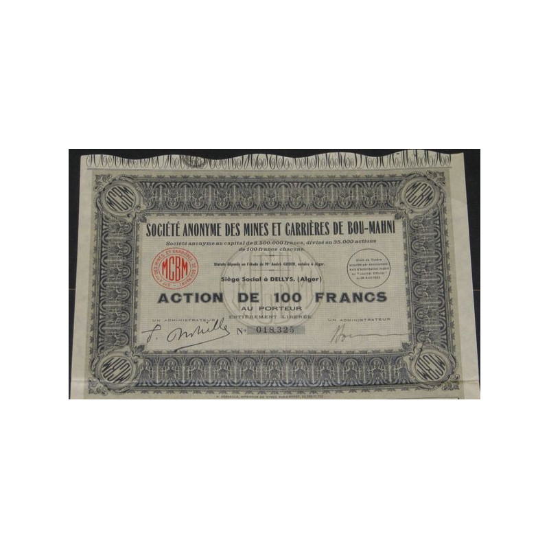 S.A. des Mines et Carrières de Bou-Mahni