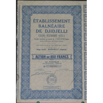Ets Balnéaire de Djidjelli (Casino - Restaurant - Hôtel)