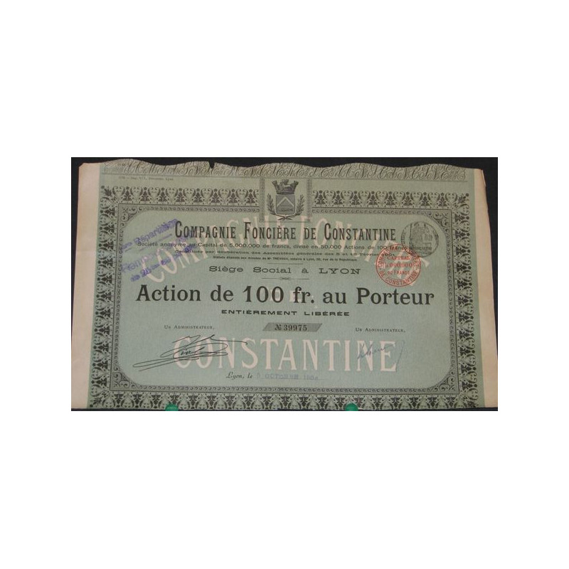 Cie Foncière de Constantine