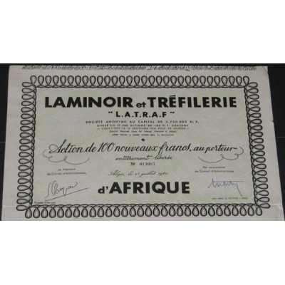 Laminoir et Tréfilerie "L.A.T.R.A.F."