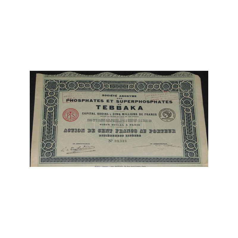 S.A. des Phosphates et Superphosphates de Tebbaka