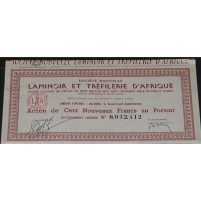 Sté nouvelle Laminoir et Tréfilerie d'Afrique