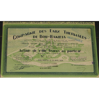 Cie des Eaux Thermales de Bou-Hanifia (verte)