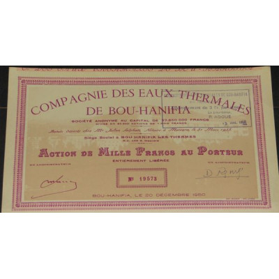 Cie des Eaux Thermales de Bou-Hanifia (rose)