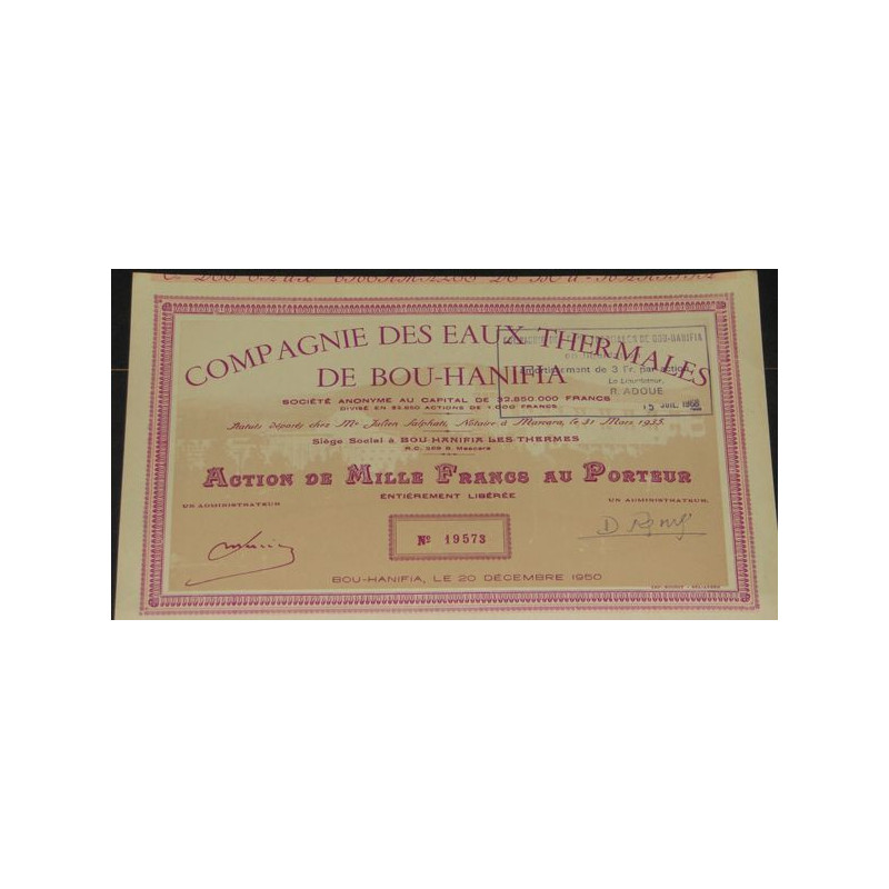 Cie des Eaux Thermales de Bou-Hanifia (rose)