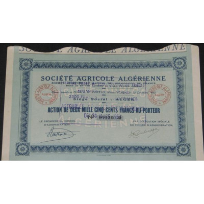Sté Agricole Algérienne