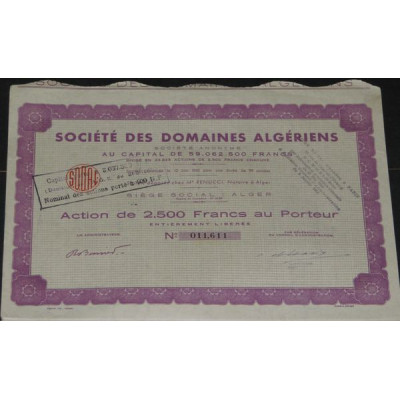 Sté des Domaines Algériens