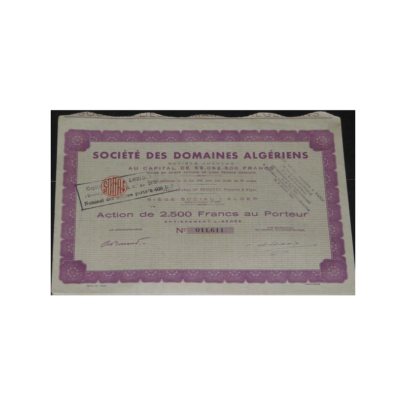 Sté des Domaines Algériens