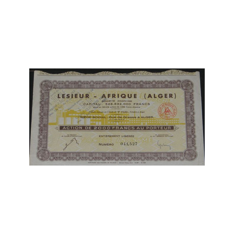 Lesieur - Afrique (Alger)