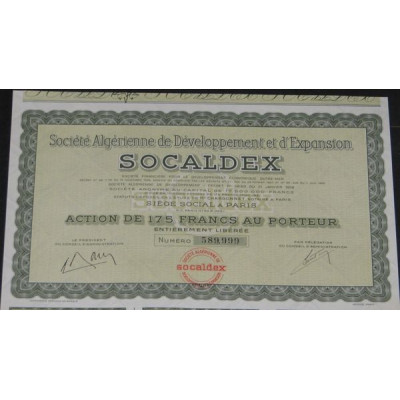 Sté Algérienne de Développement et d'Expansion SOCALDEX