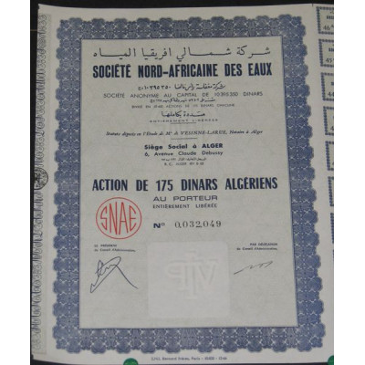 Sté Nord-Africaine des Eaux
