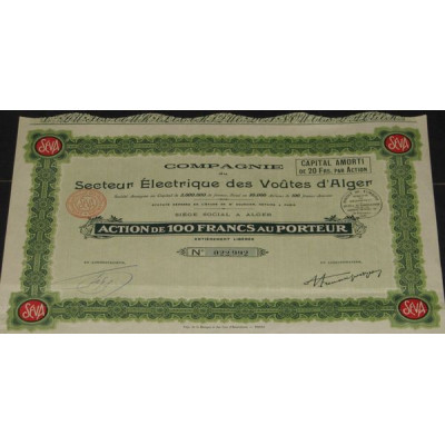 Cie du Secteur Electrique des Voûtes d'Alger