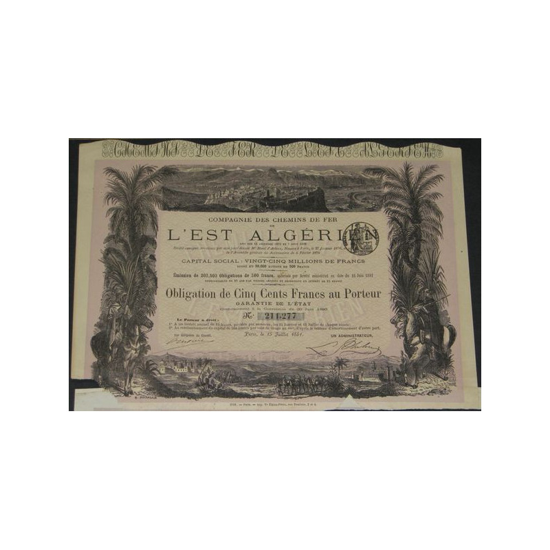 Cie des Chemins de Fer de l'Est-Algérien