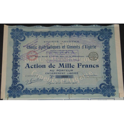 S.A. des Chaux Hydrauliques et Ciments d'Algérie