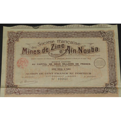 Sté Française des Mines de Zinc d'Aïn-Nouba