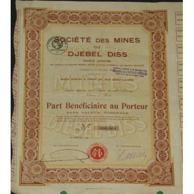 Sté des Mines du Djebel Diss