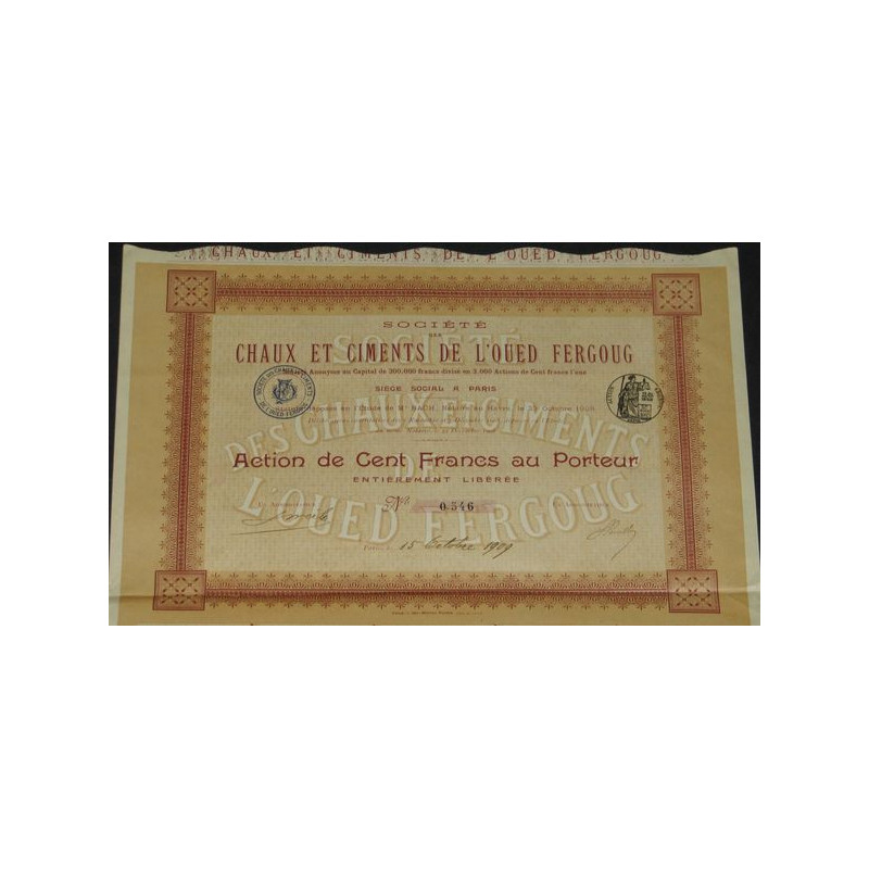 Sté des Chaux et Ciments de l'Oued Fergoug