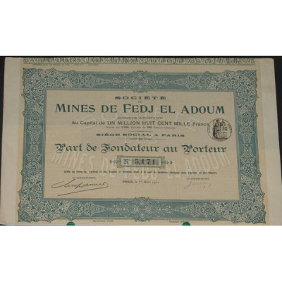 Sté des Mines de Fedj El Adoum (PF)