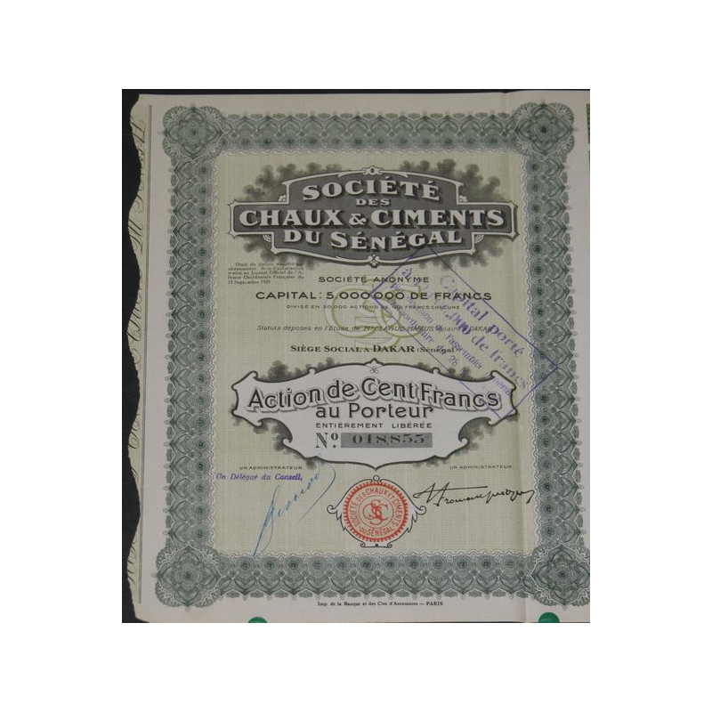 Sté des Chaux et Ciments du Sénégal